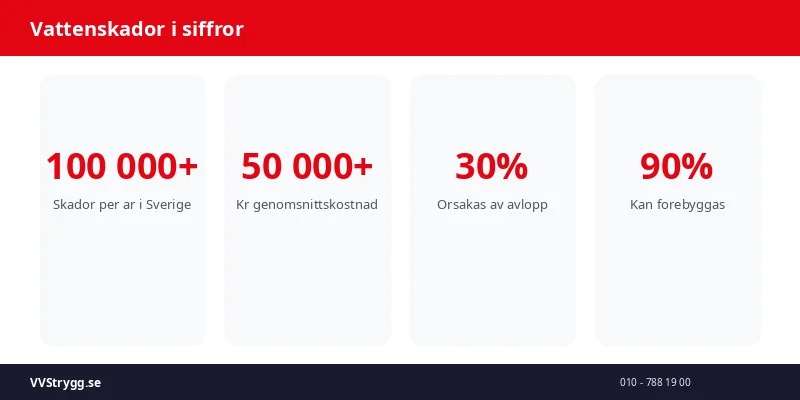 Vattenskador i siffror